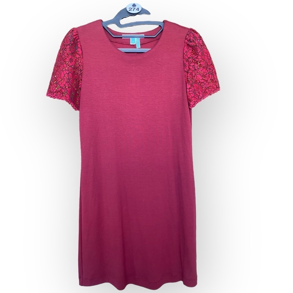D_8 Draper James Lace Sleeve Shift Dress
